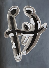 Trojice(svatá), 50 x 70 cm, akryl a tuš