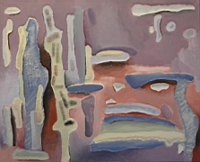 Fragmenty myšlenek, 100x80 cm, akryl na plátně